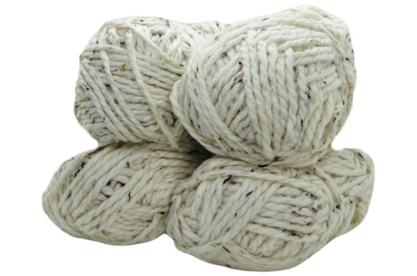 Akrilik Tweed Krem