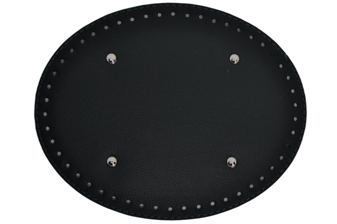 Oval Deri Çanta Tabanı 20x25 cm. Koyu Yeşil