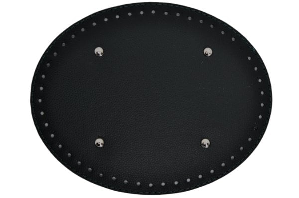 Oval Deri Çanta Tabanı 20x25 cm. Koyu Yeşil