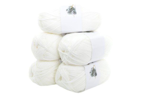 Gala Mix Fiber Akrilik Beyaz 5'li Paket