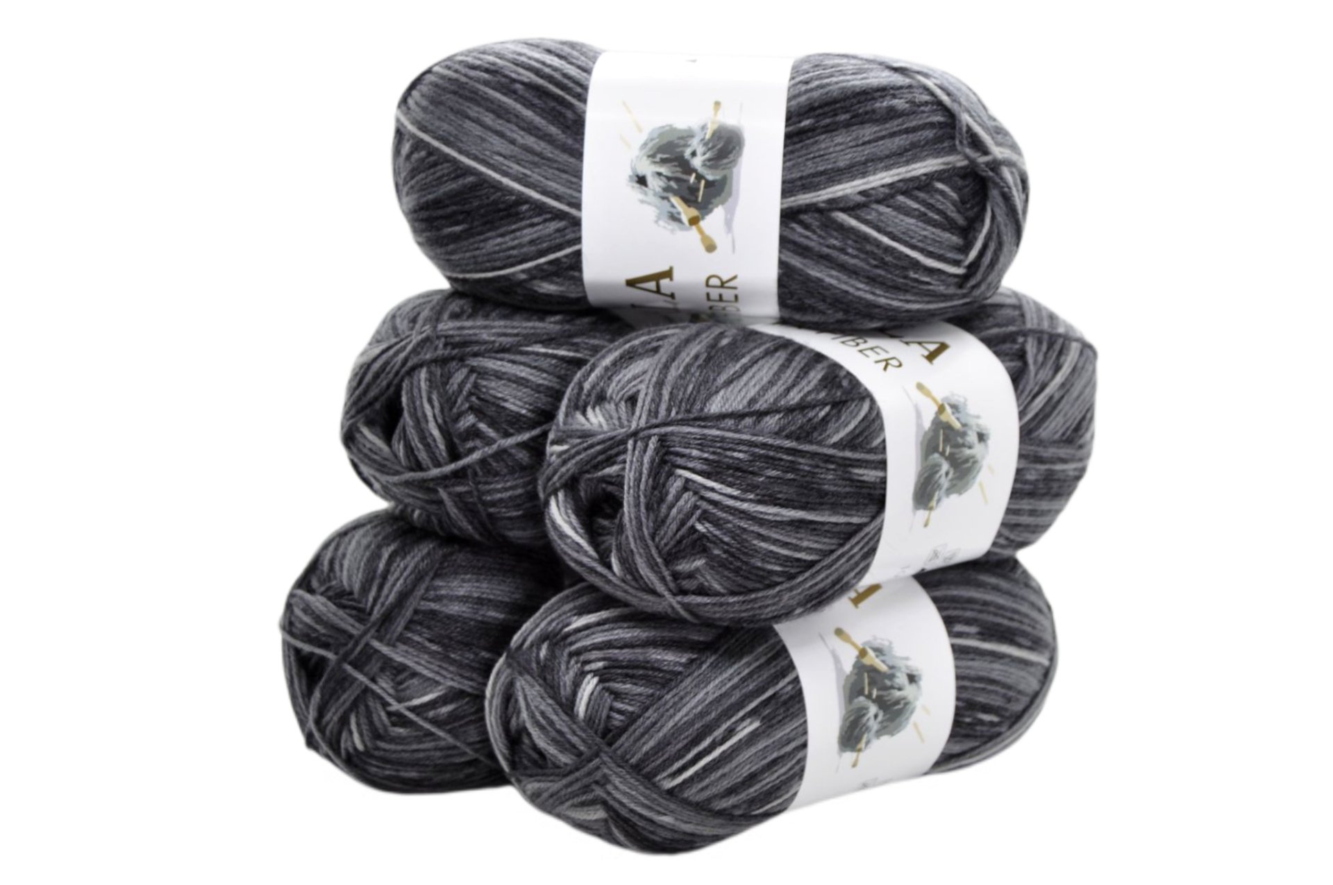 Gala Mix Fiber Yünlü Ebruli 5'li Paket