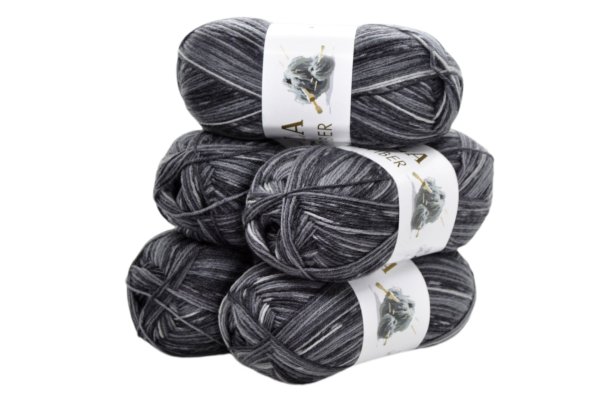 Gala Mix Fiber Yünlü Ebruli 5'li Paket