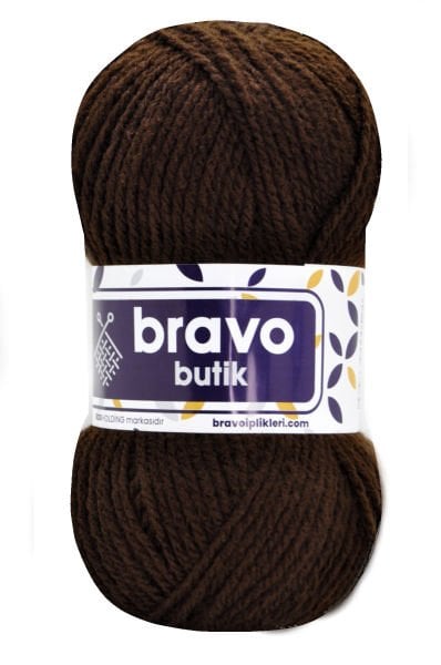 Yün Karışımlı Kahverengi 100 gr.