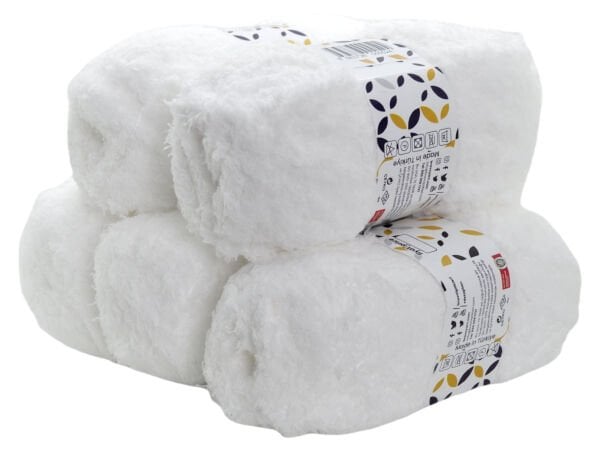 Softy İnce Kadife Beyaz 5'li Paket