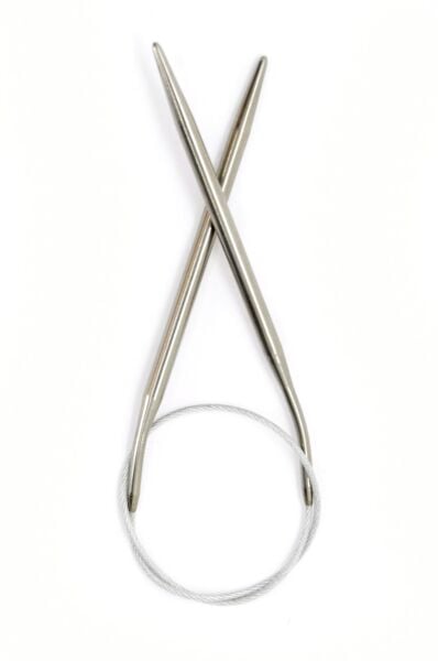 40 cm. Çelik Misinalı Şiş