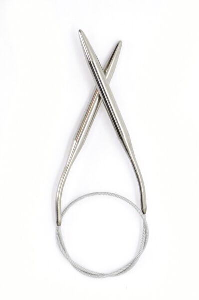 40 cm. Çelik Misinalı Şiş