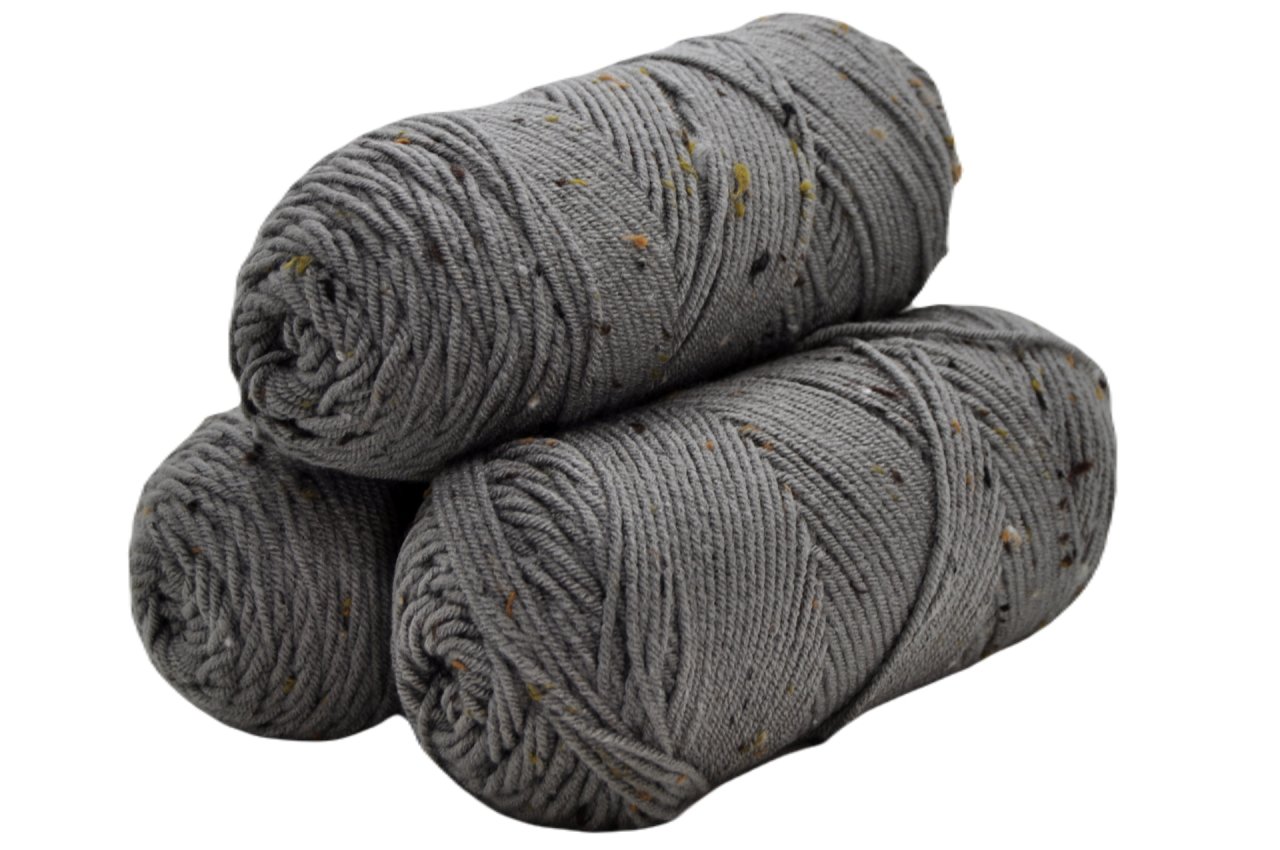 Akrilik Tweed Gri