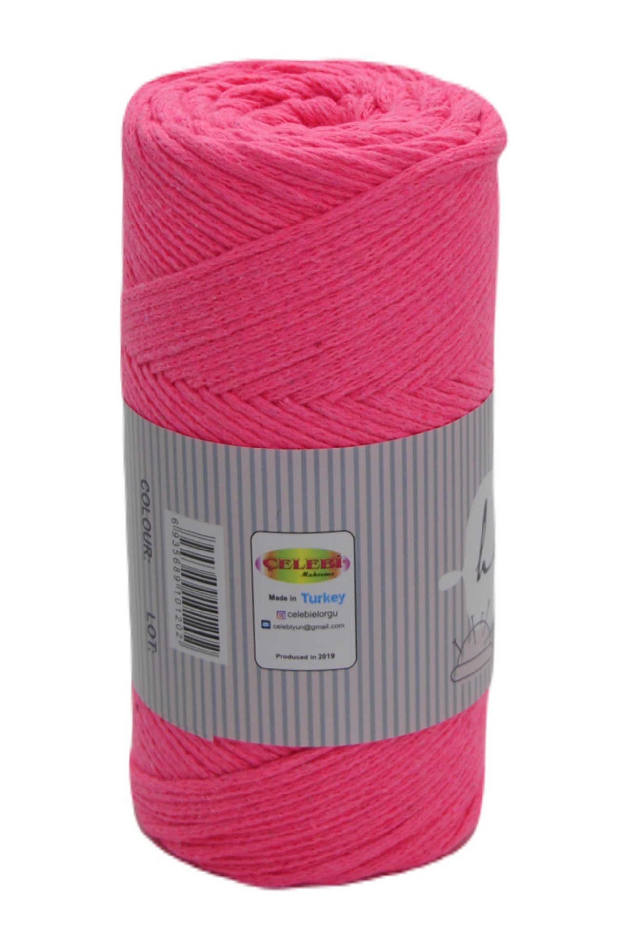 Pamuk Makrome Neon Pembe