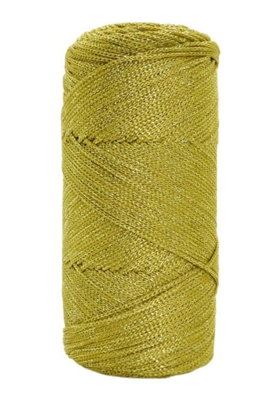 Simli Polyester Makrome 200 gr. Gold