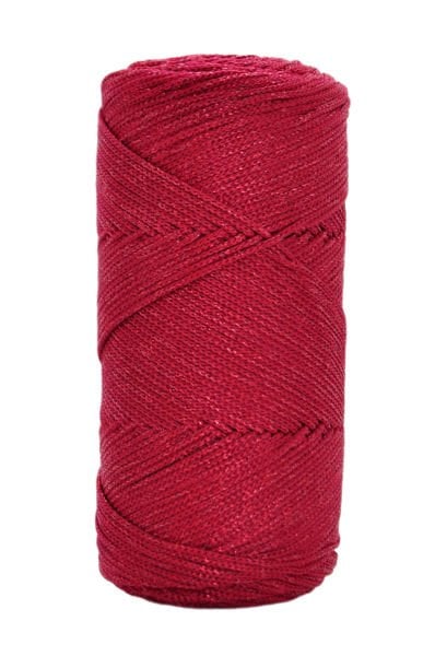 Simli Polyester Makrome 200 gr. Kırmızı