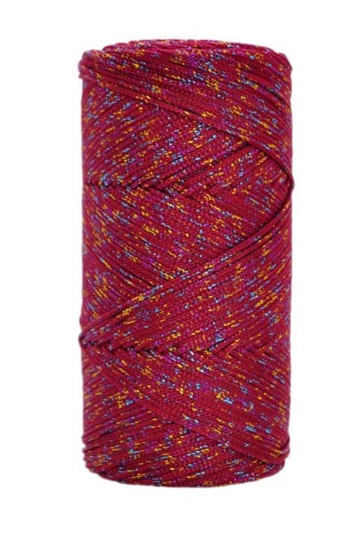 Simli Polyester Makr. 200 gr. Koyu Kırmızı