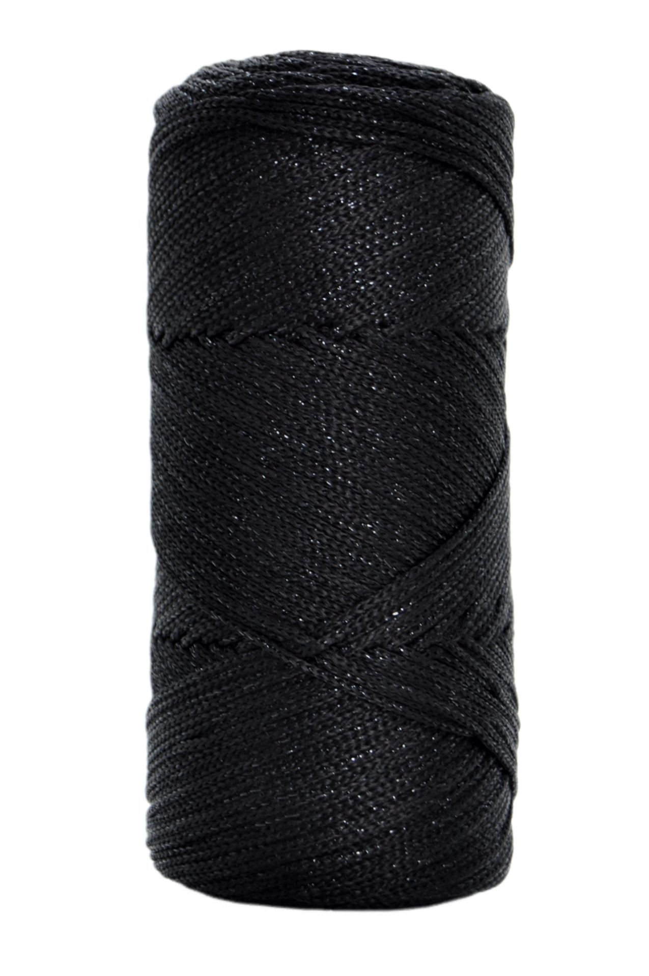 Simli Polyester Makrome 200 gr. Siyah