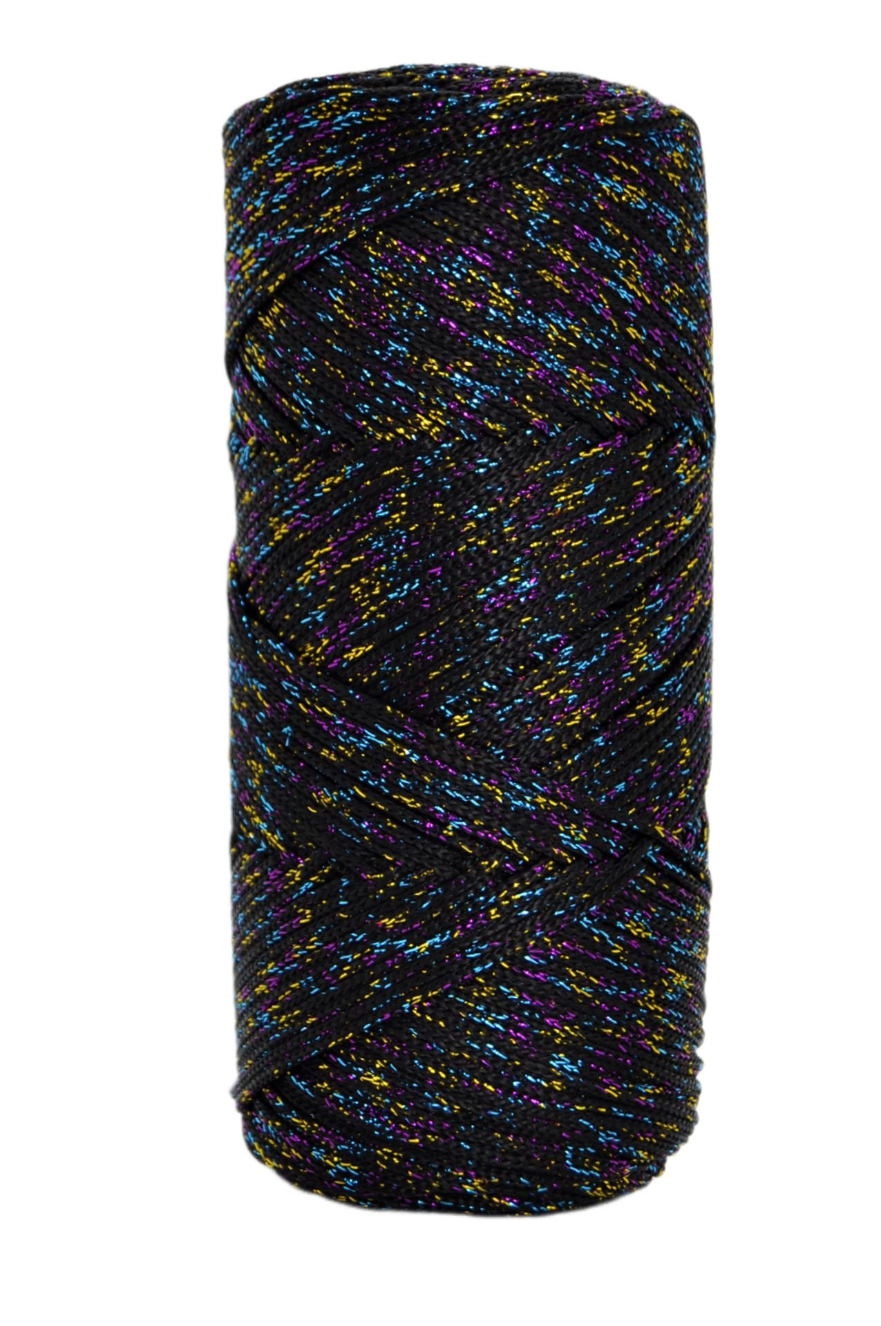 Simli Polyester Makome. 200 gr. Siyah