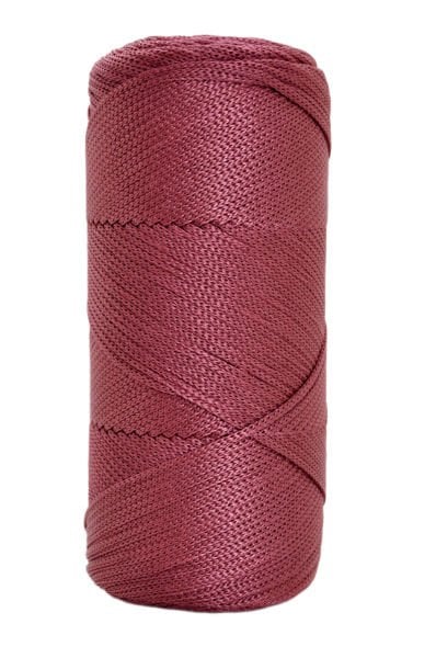 Polyester Makrome 200 gr. Koyu Gül