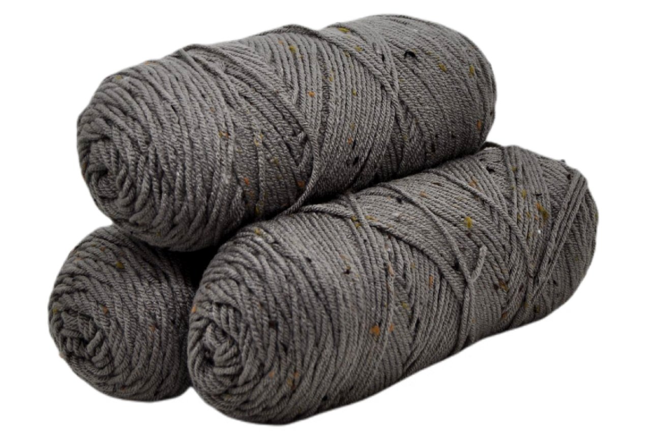Akrilik Tweed Gri