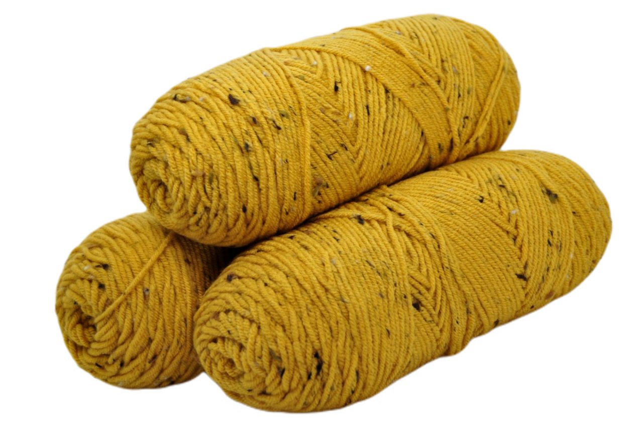 Akrilik Tweed Hardal